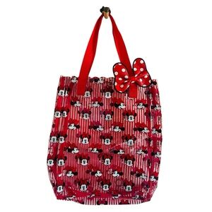 Disney Store Minnie Mouse Red Color Polka Dots Bow Swim Bag